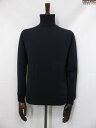 超美品【ザノーネ ZANONE】 ウール100% タートルネック 長袖ニット (メンズ) size46 ネイビー系 7ETJP4 ZC239 イタリア製 ◇33MN6188◇ 【中古】