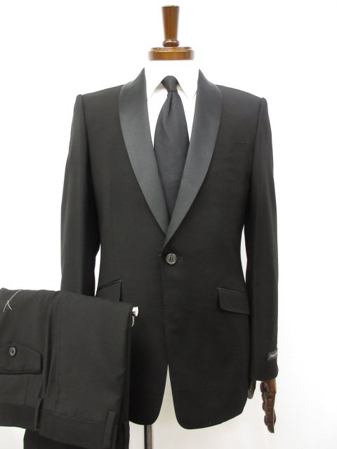 未使用品【スーツセレクト SUIT SELECT】BLT910 シングル1ボタン タキシードスーツ (メンズ) sizeY6 ブラック系 無地 冠婚祭 ◯32RMS0488 【中古】