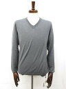 未使用【ザノーネ ZANONE】 810159 Z0290 Z7284 定価44000円 flexwool Vネック ハイゲージ 長袖ニット (メンズ) size48 グレー◯10ZZN0515【中古】(4)
