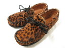 美品 【ISABEL MARANT イザベルマラン】 ハラコレザー レオパード柄 スリッポン 婦人靴 (レディース) size37 ブラウン系 ◯30LZ484...