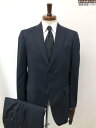 【Paul Stuart ポールスチュアート】 J1H30-005-29 シングル2ボタン スーツ (メンズ) size48R ネイビー系 紺無地 冠婚葬祭 ◯33RMS1174◯【中古】