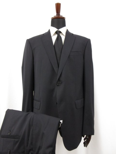 未使用品 【エンポリオアルマーニ EMPORIO ARMANI】 M LINE 2ボタン 紺無地 スーツ (メンズ) 54 濃紺 ネイビー W1VMEB 01504 ◯27EMP251 【中古】