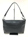 極美品 【ディーゼル DIESEL】 レザー ワンショルダーバッグ 2WAY クラッチ ファスナーポーチ (メンズ/レディース) ブラック ◇5LG3167◇【...