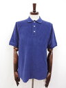 未使用【ザノーネ ZANONE】 812610 ZM340 Z4587 定価30800円 パイル地 半袖ポロシャツ (メンズ) size46 ブルー系 ◯10ZZN0771◯ 【中古】