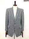 超美品【バーバリーズ Burberrys'】WM441-921-07 シルク25%混 2ボタン 肉厚生地 チェック柄ジャケット (メンズ)AB5 グレー系 ◯17MJ0413◯ 【中古】