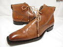 美品 【ステファノブランキーニ Stefano Branchini】 プレーントゥ チャッカブーツ 紳士靴 (メンズ) size8 ブラウン系 ◇30MZA77...