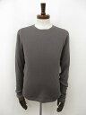 未使用【セオリー theory】 ストライプ織柄 長袖カットソー (メンズ) size40 暗めのグレージュ系 02-1301011 ◇33MT6195◇ 【中...