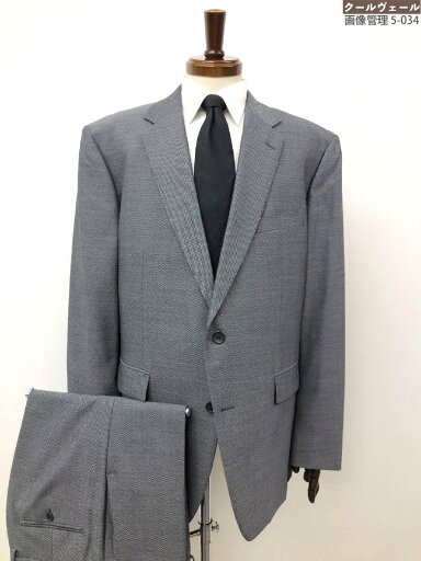 極美品【CK Calvin Klein シーケーカルバンクライン】シングル2ボタン スーツ (メンズ)size3L/88 グレー系 ナチュラルな織柄 ◇32RMS1988◇【中古】 極美品【CK Calvin Klein シーケーカルバンクライン】シングル2ボタン スーツ (メンズ)size3L/88 グレー系 ナチュラルな織柄 ◇32RMS1988◇【中古】