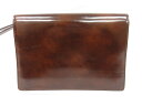 【ダンヒル dunhill】 パテントレザー クラッチバッグ セカンドバッグ (メンズ) ブラウン系 □5MG2936□【中古】(4)