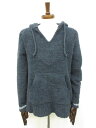【BAREFOOT DREAMS ベアフットドリームズ】 もこもこボア プルパーカー 長袖 (メンズ) size2 ネイビー □5MT5470□【中古】