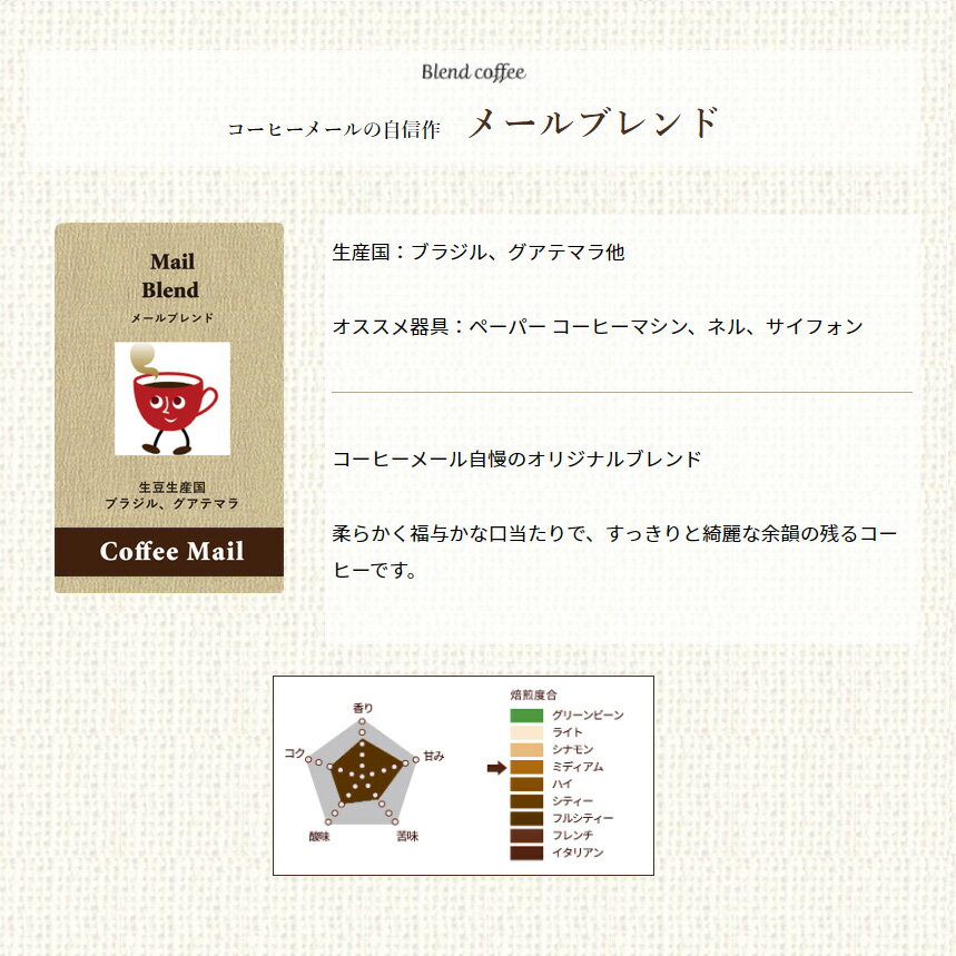 コーヒー豆 2kg ラベルレス・メールブレンド2kg(100g×20袋) 約200杯分 大容量 まと...