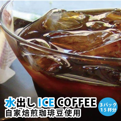 水だしアイスコーヒー コールドブリューバッグ15杯分【5杯×3バッグ】★メール便限定　送料無料