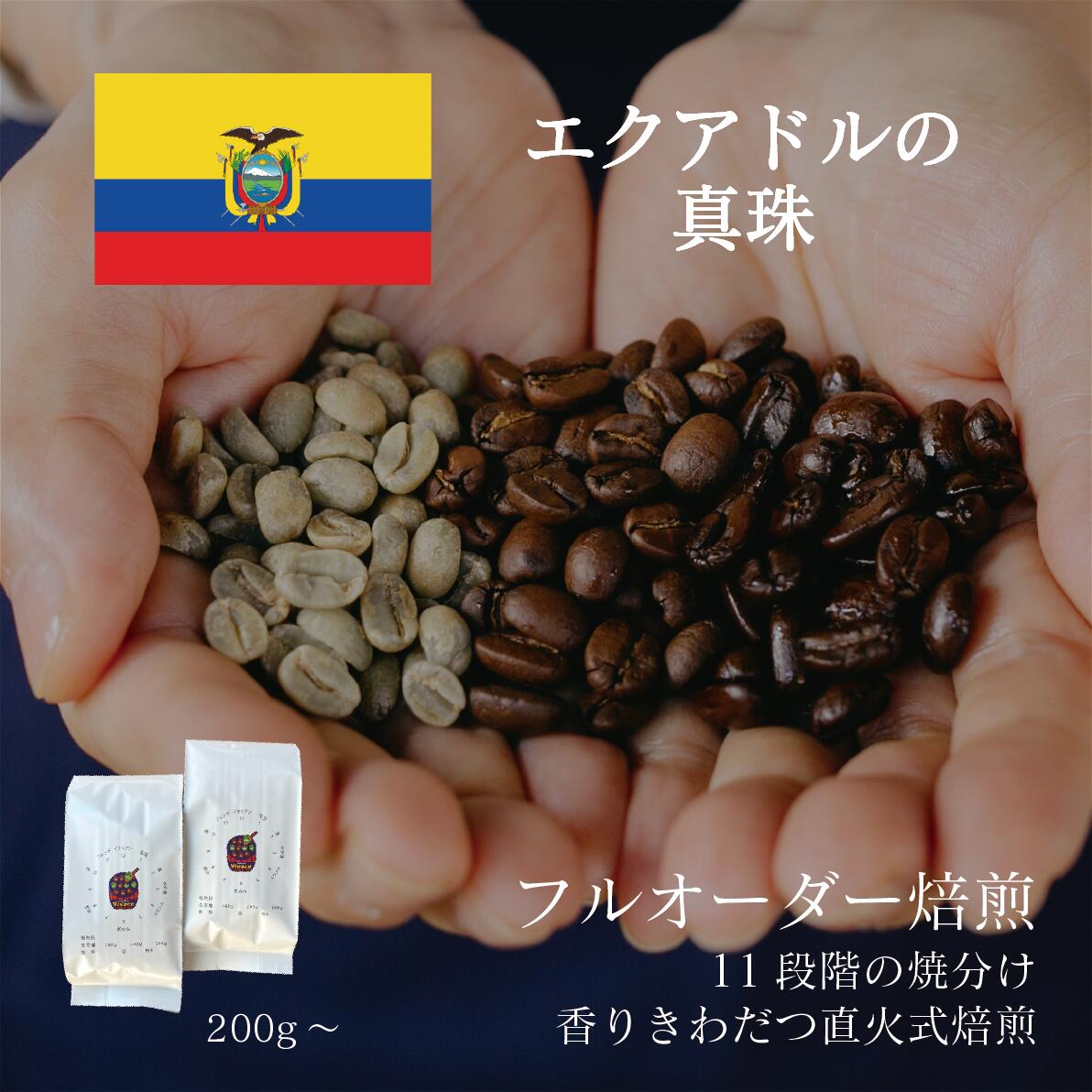 【シングルオリジン】 エクアドルの真珠 ／ コーヒー豆 コーヒー 自家焙煎 珈琲豆 焙煎豆 焼きたて 煎..