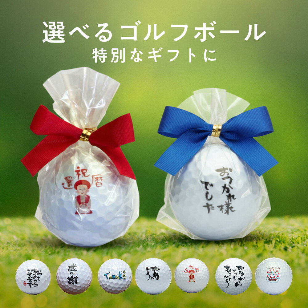 メッセージゴルフボール1球 [アスキュー] プレゼント ギフト 敬老の日 父の日 誕生日 送別 還暦祝い 母の日 おしゃれ 文字 ゴルフグッズ 面白 男性 50代 40代 30代 20代 お祝い 60代 70代 80代 コンペ 景品 賞品の商品画像