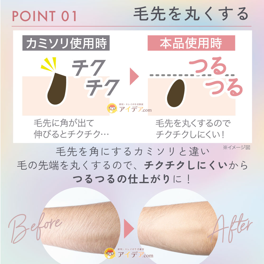 脱毛 こするだけ 簡単 除毛パッド ナノガラス コジット 脱毛 擦るだけ 毛ぞり 無痛 すね毛 スキンケア 脱毛 除毛 ムダ毛処理 男性 女性 メンズ レディース 角質 ケア 美容 整肌 美肌 指 腕 脚 コンパクト 擦るだけ除毛パッド コジット ギフト プレゼント cogit-10002876 アイデア.com コジット公式ストア サンプル画像3