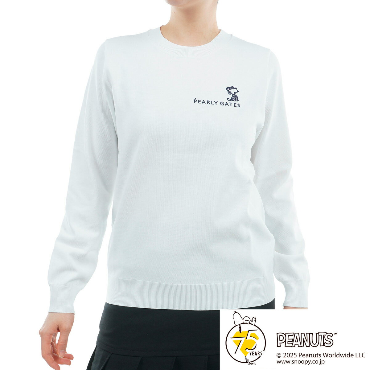 【月間MVP受賞】パーリーゲイツ レディース SNOOPY スエット ゴルフウエア プルオーバー PEARLY GATES 2025秋冬【送料無料】