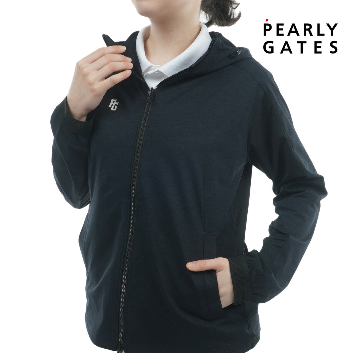 PEARLY GATES - 【月間MVP受賞】パーリーゲイツ レディース ジップアップ フーディ ブルゾン ゴルフウエア PEARLY GATES 2026春夏【送料無料】