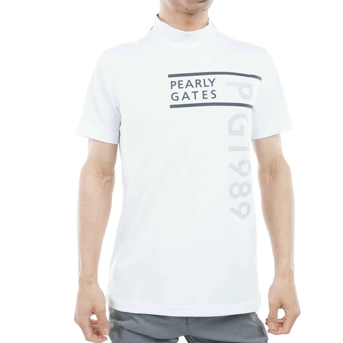 PEARLY GATES パーリーゲイツ ハイネック 半袖Tシャツ ロゴ