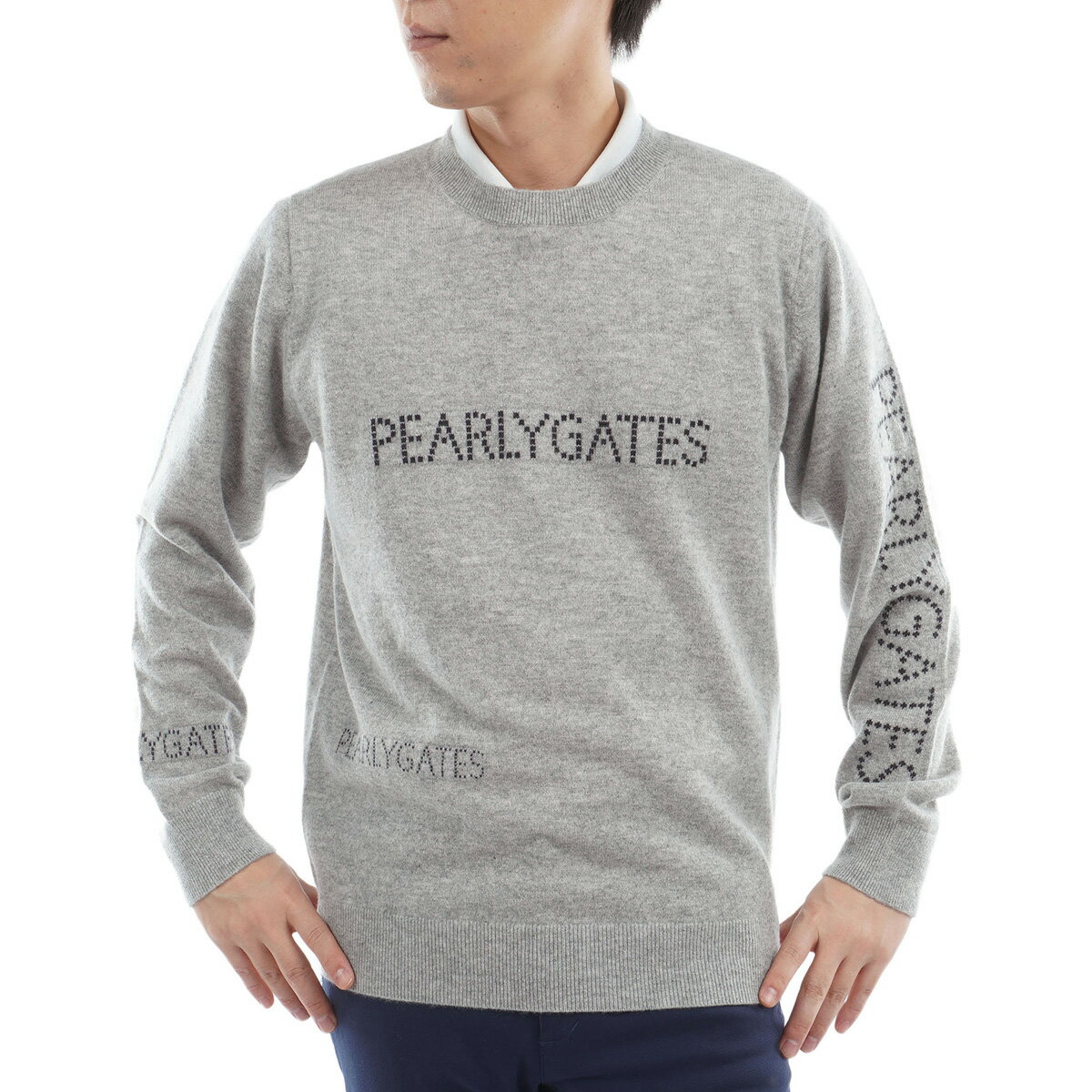 【月間MVP受賞】パーリーゲイツ メンズ カシミヤ ニット クルーネック プルオーバー ゴルフウエア PEARLY GATES 2025秋冬【送料無料】