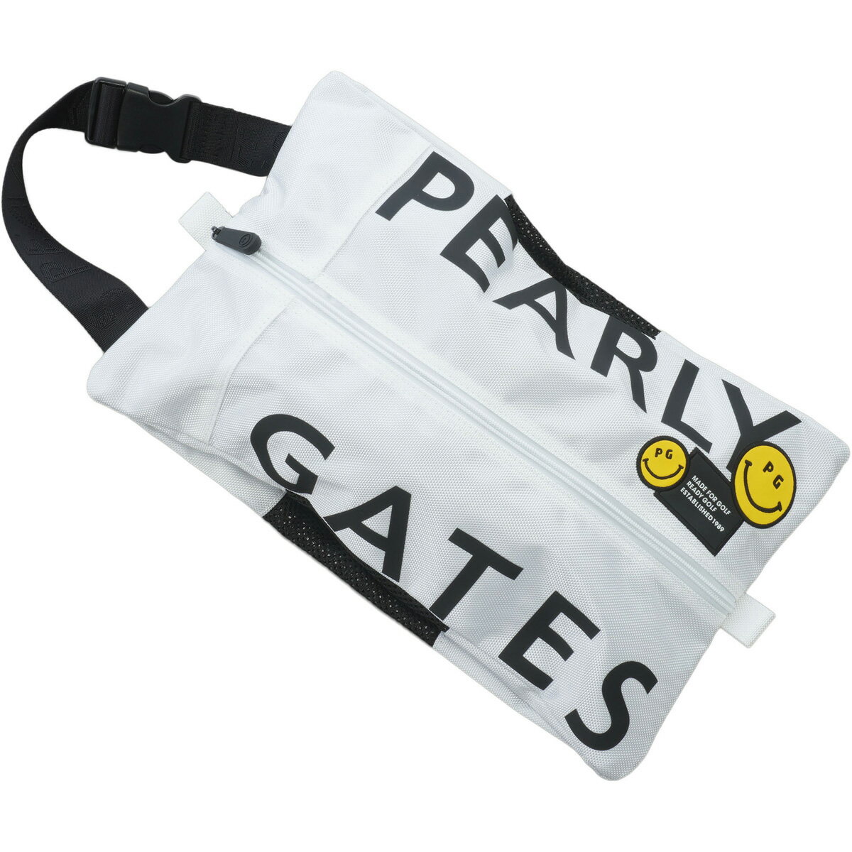 【月間MVP受賞】パーリーゲイツ ロゴ × PG SMILE シューズケース ゴルフ ユニセックス メンズ レディース PEARLY GATES 2025秋冬【送料無料】