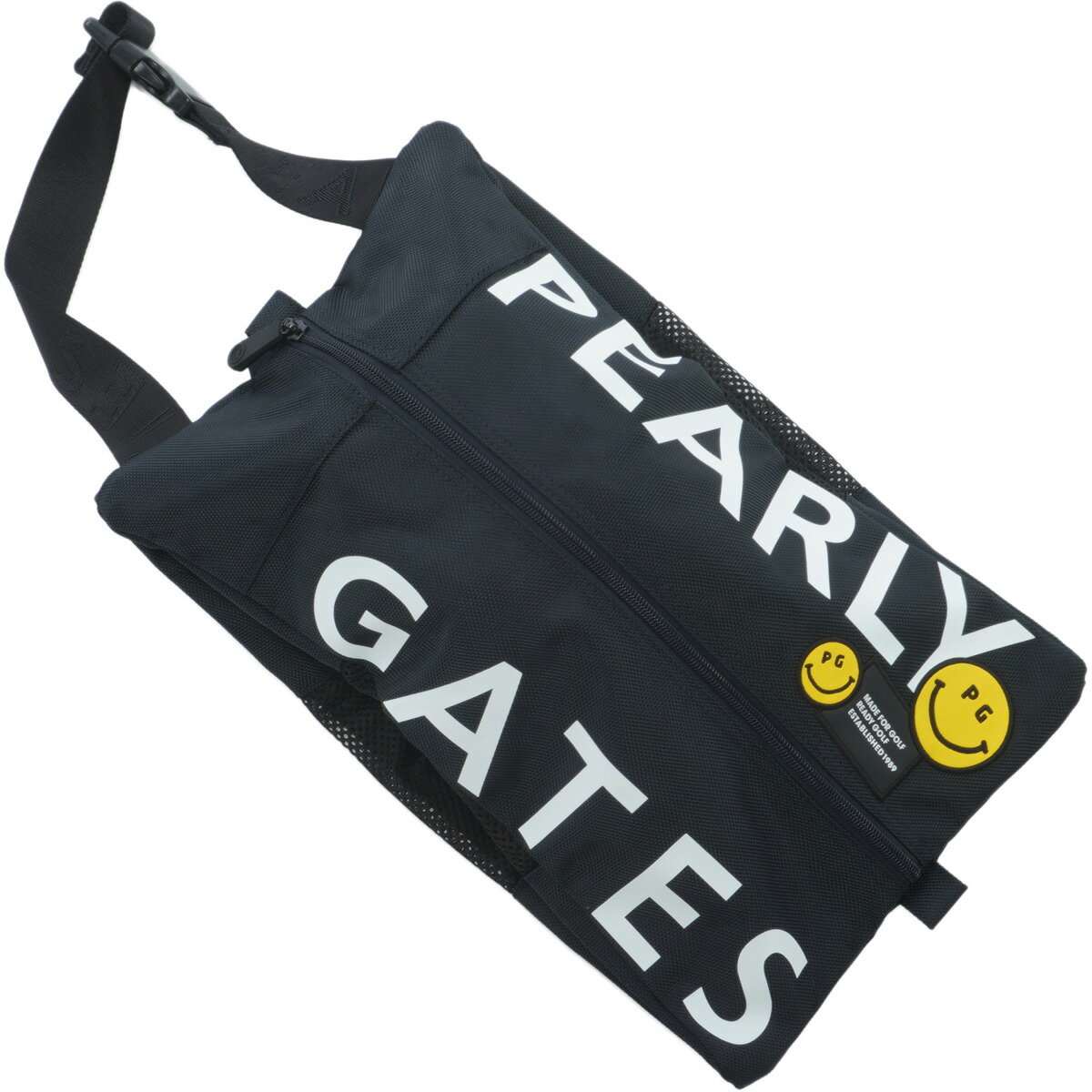 【月間MVP受賞】パーリーゲイツ ロゴ × PG SMILE シューズケース ゴルフ ユニセックス メンズ レディース PEARLY GATES 2025秋冬【送料無料】