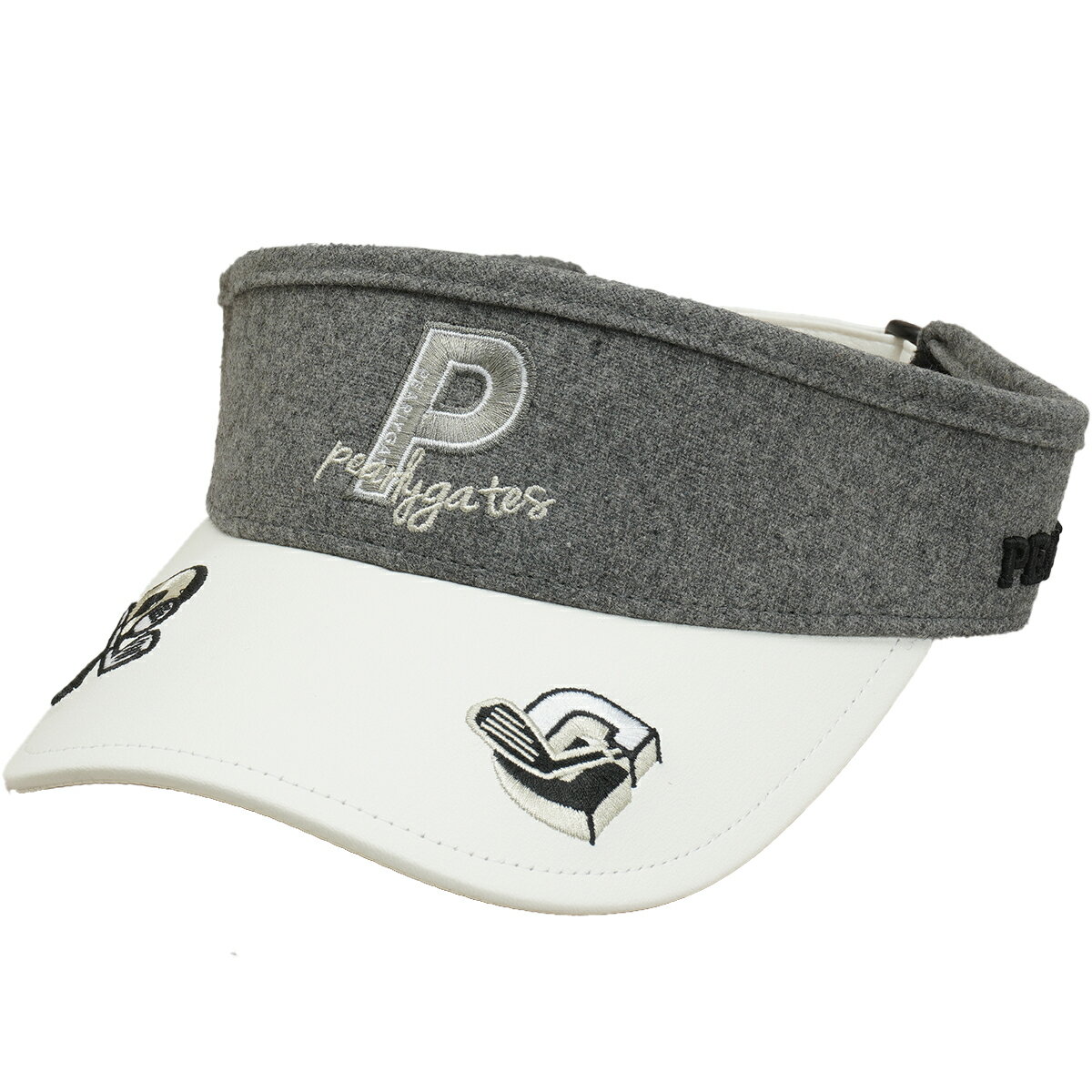 【月間MVP受賞】パーリーゲイツ バイザー カレッジワッペン ゴルフ ユニセックス メンズ レディース PEARLY GATES 2023秋冬【送料無料】