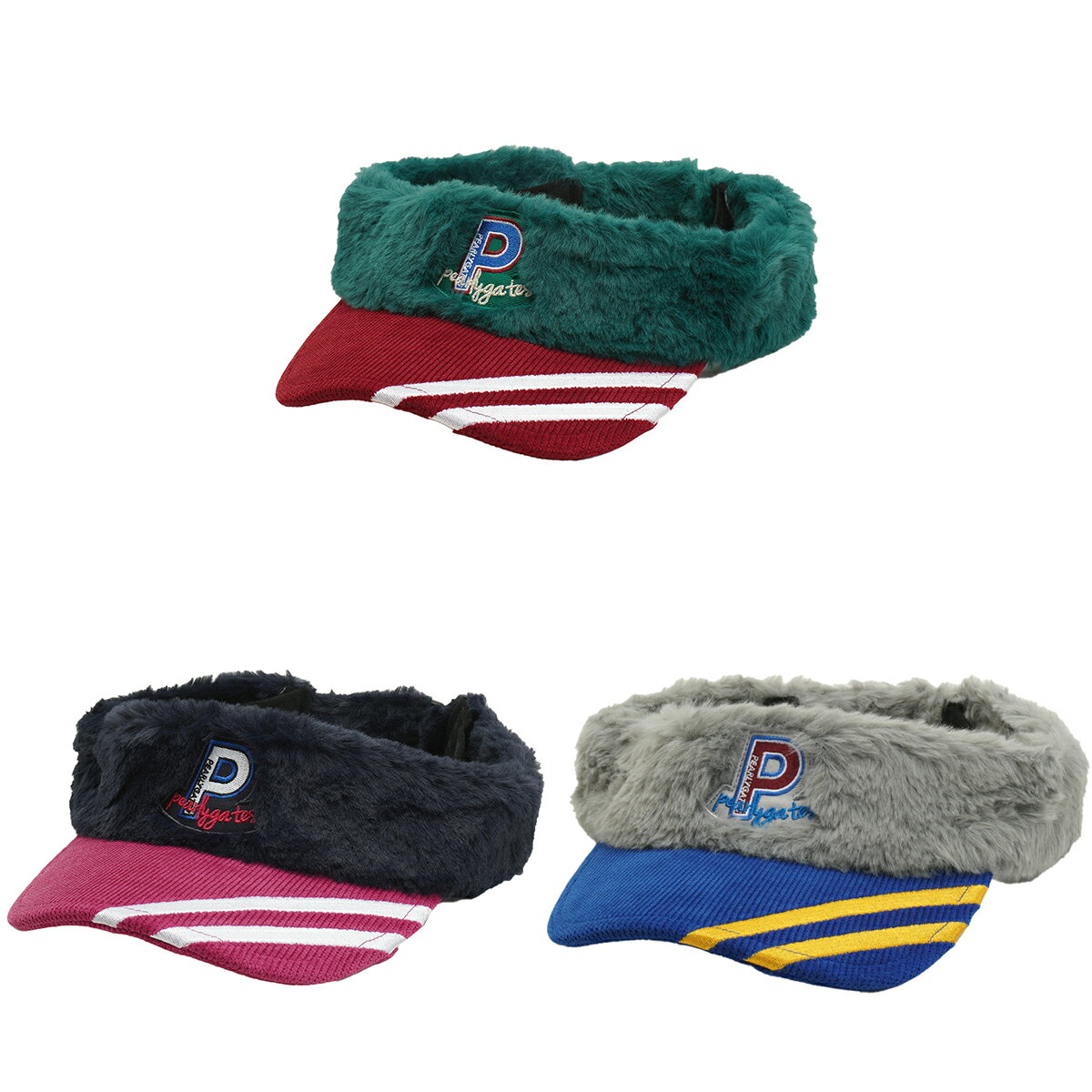 【月間MVP受賞】パーリーゲイツ バイザー カレッジ ワッペンファー ゴルフ ユニセックス メンズ レディース PEARLY GATES 2023秋冬【送料無料】