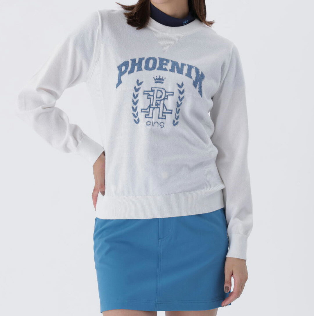 【月間MVP受賞】PING レディース デニムライク ニット インナー レイヤード ツインニット 【PING APPAREL】ゴルフウエア ピン 2025秋冬【送料無料】