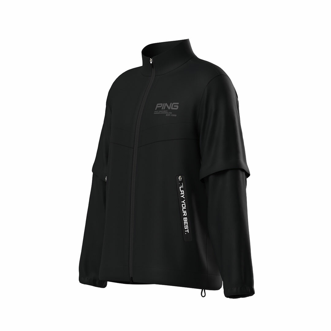 【月間MVP受賞】PING メンズ 2WAY 撥水ブルゾン テラエステル ストレッチ レインウエア PERFORMANCE ゴルフウエア ピン 2026春夏【送料無料】 3