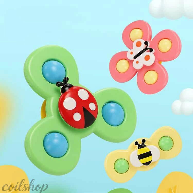 3個セット くるくるスピナー 赤ちゃん 3歳 知育 知育玩具 3個セット ベビー 1歳 0 ...