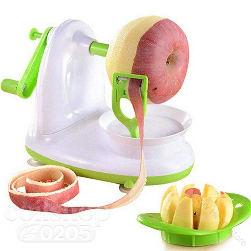 皮むき器 リンゴ皮むき器 ピーラー りんご アップル ナシ 梨 果物削り 野菜 じゃがいも フルーツカッター付き 手動 回転式 キッチン用品 便利で使いやすい調理器具