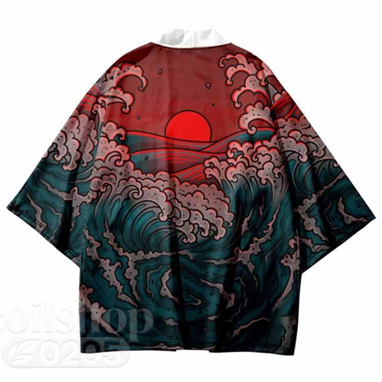 羽織り レディース サマーカーディガン はっぷ おしゃれ 和柄 七分袖 コスプレ はんてん 半纏 イベント 法被 和装 お祭り 浴衣 和風 アウター メンズ ダンス コスチューム トップス 甚平 鶴柄 波柄 桜柄 ハッピ