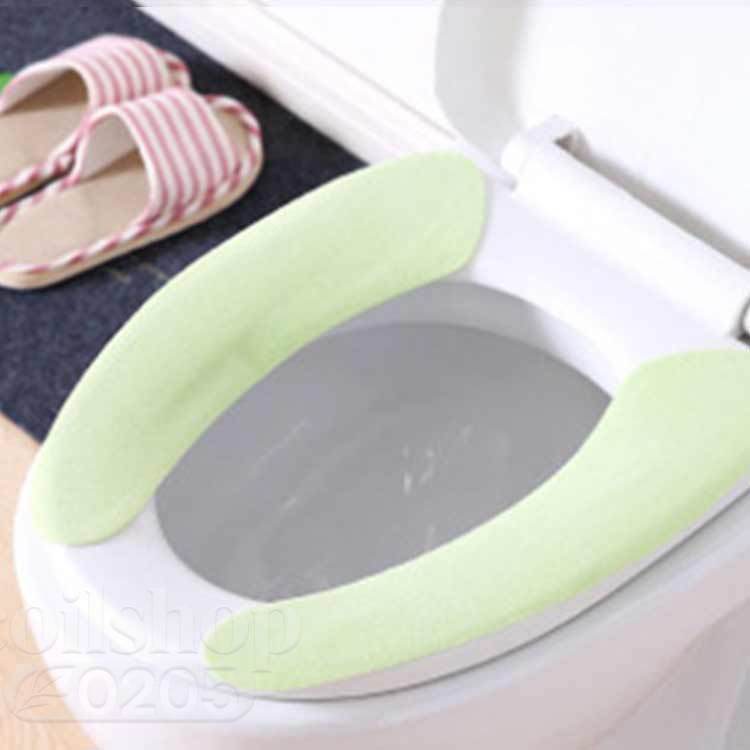 便座カバー 2点セット 繰り返し貼り付け可能 装着簡単 カット可能 トイレ用品 日用...