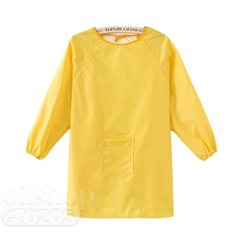Smocks - スモック 遊び着 小学生 スモック 幼稚園 キッズ お食事 子供服 トップス エプロン 保育園 撥水加工 汚れ防止 習字 書道 図工 図画工作 シンプル 無地 単色 女の子 男の子 女児