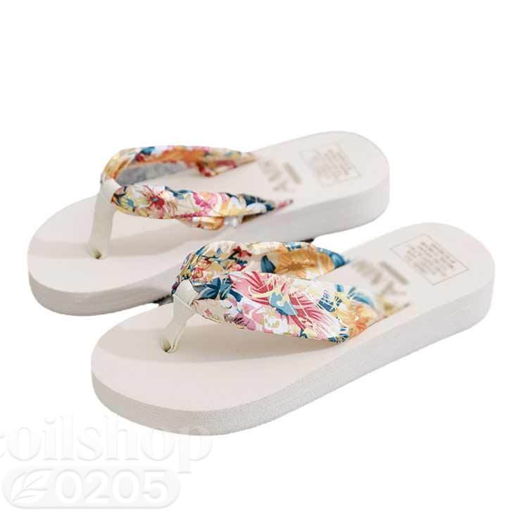 ヒール 滑り止め 厚底 花柄 2足セットビーチサンダル トングサンダル タウン用 歩きやすい 2足セットビーチサンダル 痛くない 海 レジャー用 女性用 履き心地 おしゃれ かわいい 軽量 軽い 可愛い 夏 ビーサン