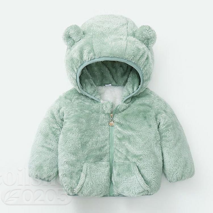 パーカー ボア くま耳ボアパーカー 防寒 アウター ベビーアウター 無地 シンプル 男の子 男児 ボーイズ 女の子 女児 ガールズ 秋物 冬物 秋冬物 子供服 ベビー服 赤ちゃん 厚手 アウター アウトドア トップス かわいい 保温 防寒 送料無料