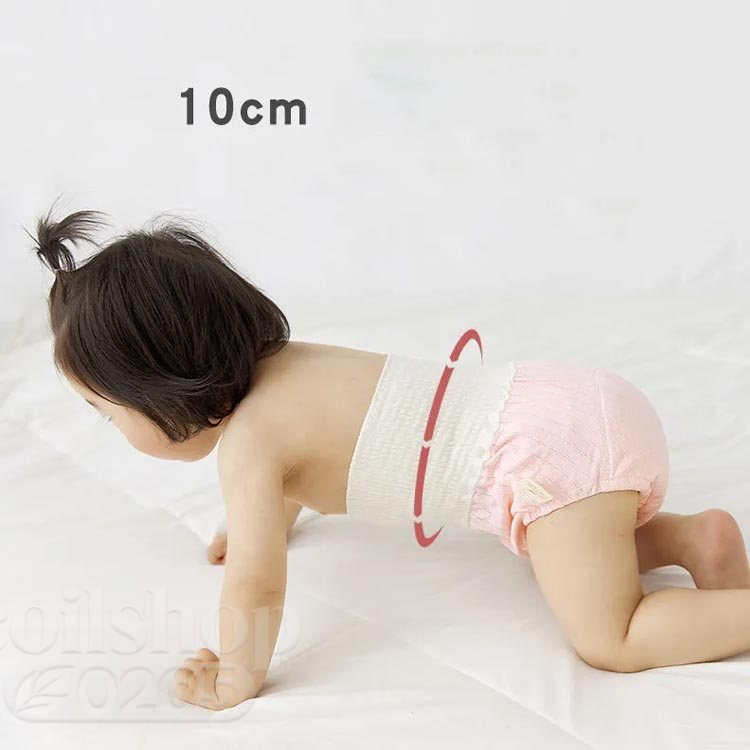 10cm腹卷付き トレーニングパンツ おねしょズボン 防水 おねしょパンツ 綿 おねし...