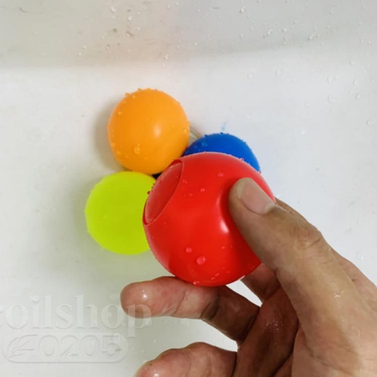 【2点500円クーポン】水風船 スプラッシュボール 繰り返し 再利用可能 12個入り*4...