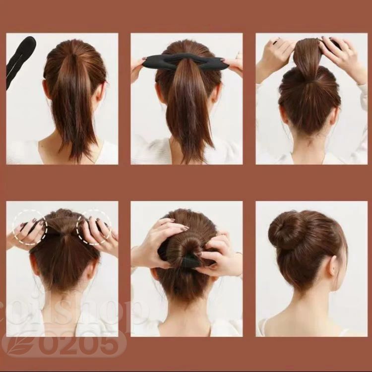 Coil楽天市場店の【2点500円クーポン】お団子ヘアー キレイ ウィッグ団子 髪型アレンジ 簡単ヘアアレンジ ヘアアレンジ M L まとめ髪用グッズ S おだんごヘア ヘアメイク ふんわり ポニーテールアップ 髪型アレンジ おだんごヘアアレンジ｜アングル3