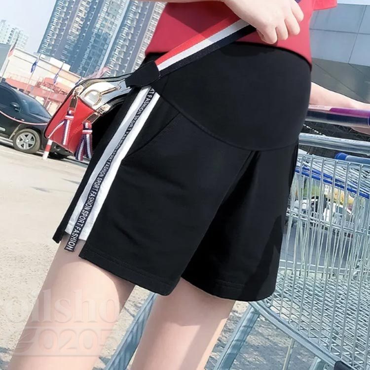 5分丈 夏 ボトムス 無地 短パン ワイドパンツ ショートパンツ マタニティウェア マ...