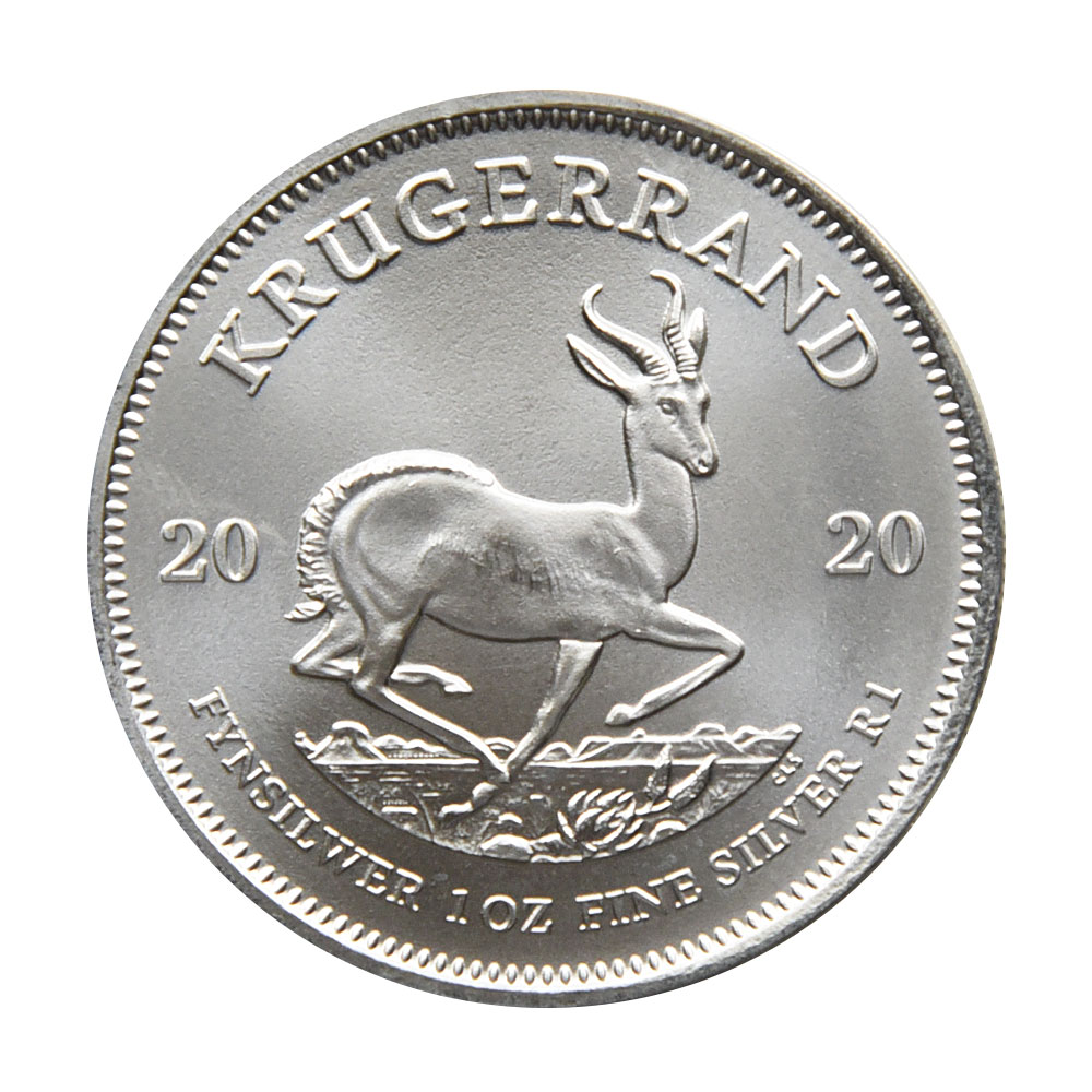 ☆即納追跡可☆ 南アフリカ 2020 クルーガーランド 1ランド 1オンス 銀貨 【1枚】 (コインケース付き) 3