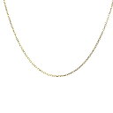 ☆即納追跡可☆【ネックレス チェーン】 ゴールド 18金(K18) 幅約1mm 全長約42cm 重量 約1.2g K18刻印入り
