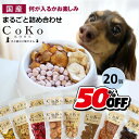 【9/4 20:00~限定50%OFF!!】 犬 おやつ ペット 福袋 2025 国産 無添加 超お得 CoKoまるごと食べつくしセット 鹿肉 馬肉 鶏 胸 ささみ チキン 鮪 まぐろ マグロ 鮭 サーモン アナゴ 魚 チーズ 野菜 バナナ さつまいも かぼちゃ