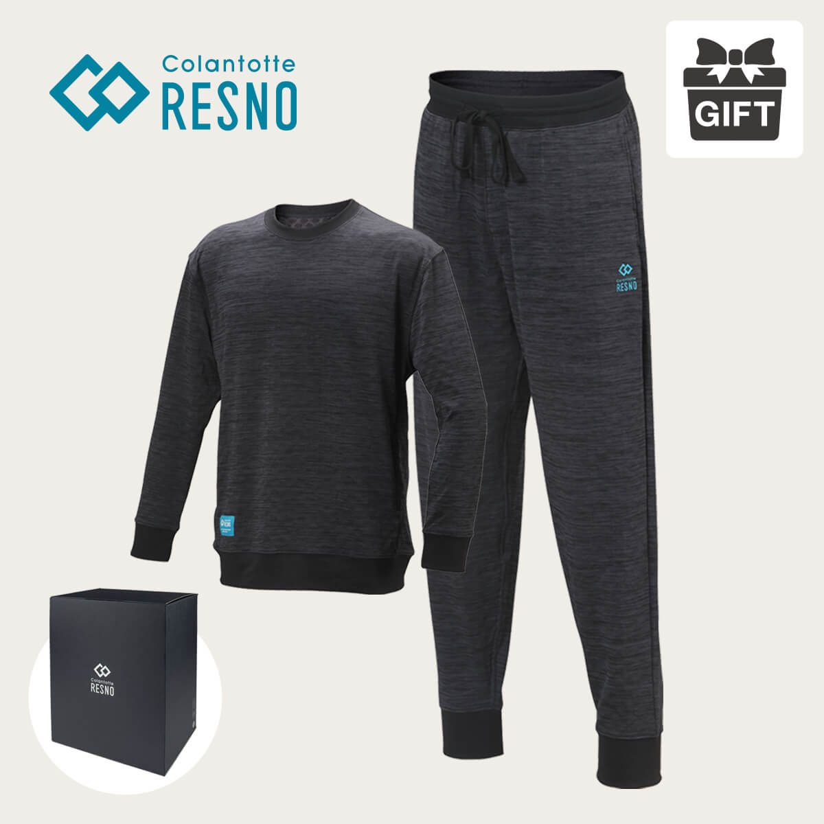 公式限定品 コラントッテ RESNO MAGNE リカバリーウェア PLUS セット（ロングスリーブ×ロングパンツ）ギフトセット