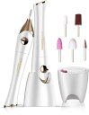 TOUCHBeauty ネイルマシン 電動ネイルケア 電動爪やす 電動ネイルケアセット 5 in 1電動ネイルマシン UVネイルライト付き 電動爪切り 爪磨き ...