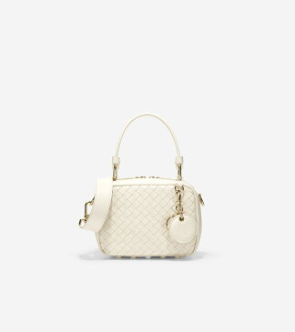 コールハーン Colehaan ウイメンズ バッグ & アクセサリー バッグ ウォーブン レザー ミニ ボストン バッグ womens U05164 アイボリー