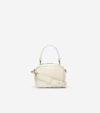 コールハーン Colehaan ウイメンズ バッグ & アクセサリー バッグ ウォーブン レザー ミニ ボストン バッグ womens U05164 アイボリー