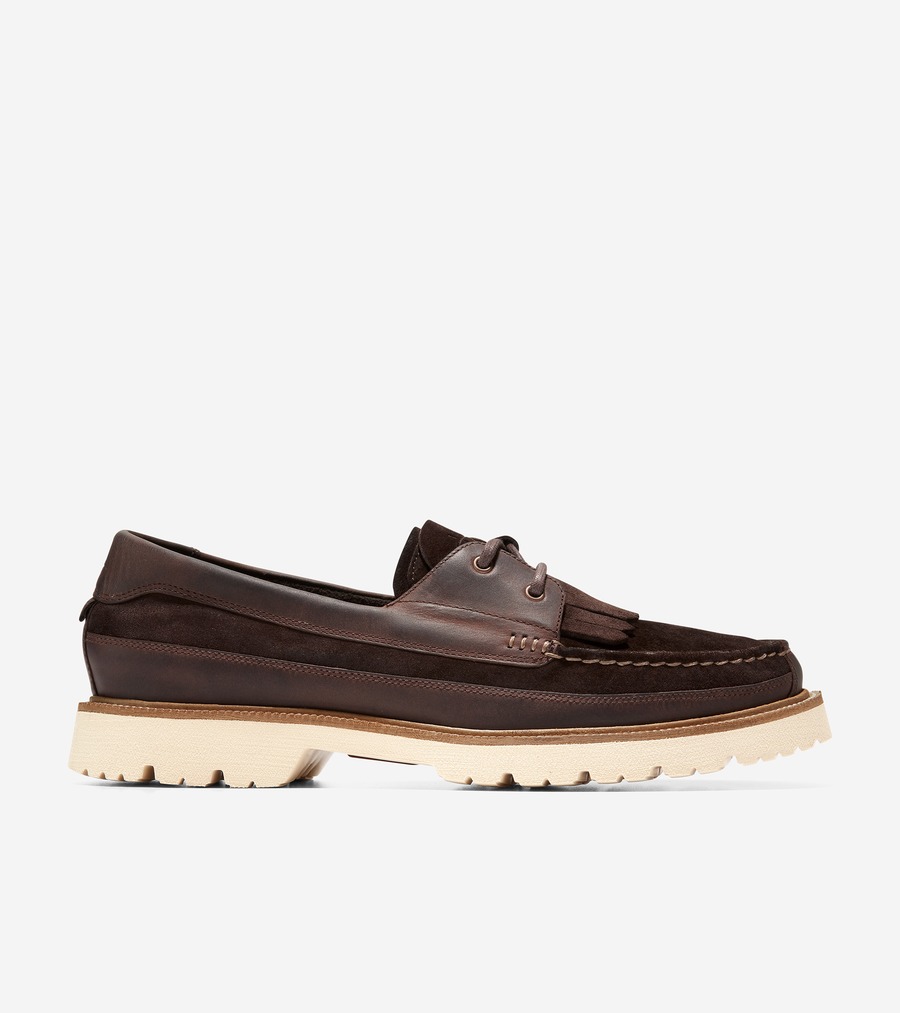 コールハーン Colehaan メンズ シューズ ローファー ドライバー アメリカンクラシックス レンジャーモック mens C36049 CHチェストナットレザー / CHDKチョコレートスエード / アラバスターグリーム