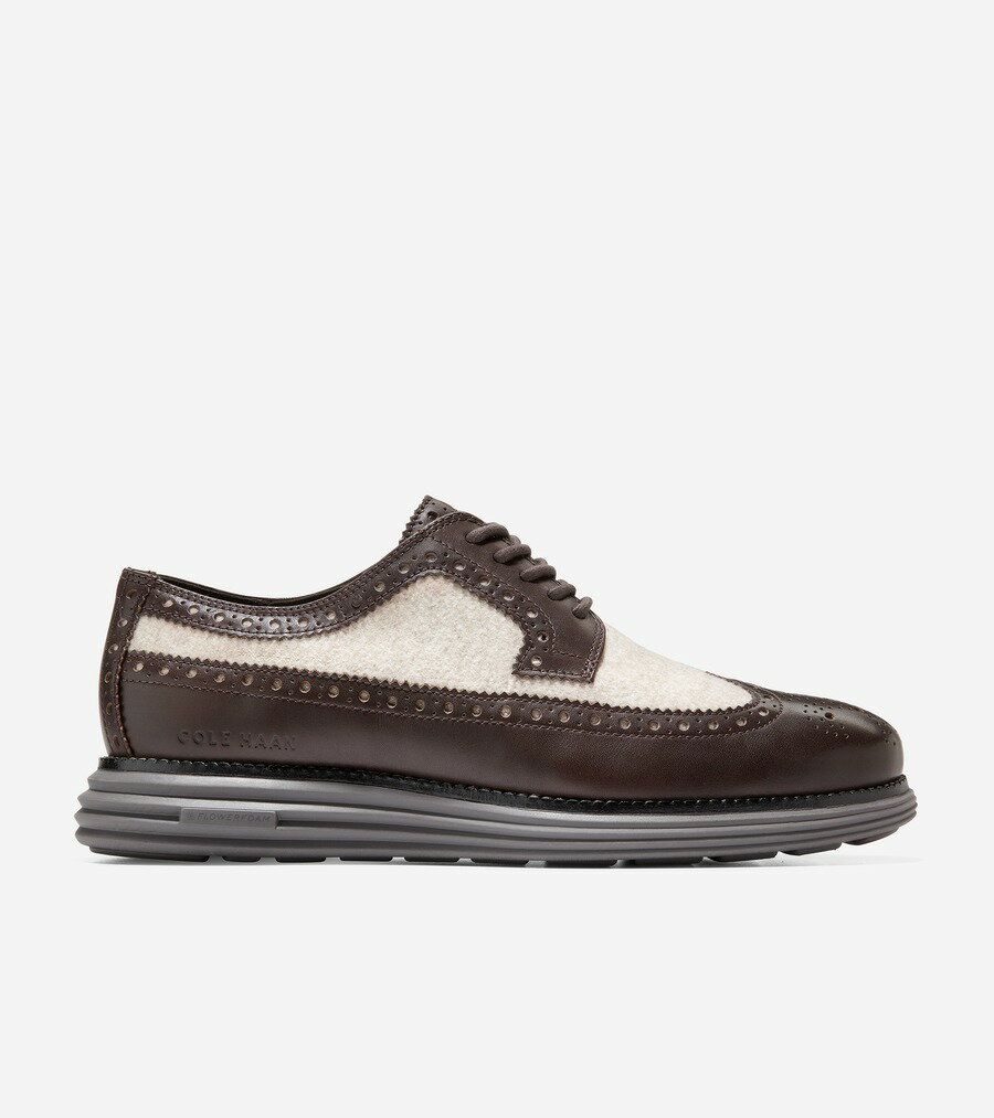 コールハーン Colehaan メンズ シューズ オックスフォード オリジナルグランド ロングウィングオックスフォード mens C36512 アースライト / トープリサイクルウール / ダークチョコレート / ブラック