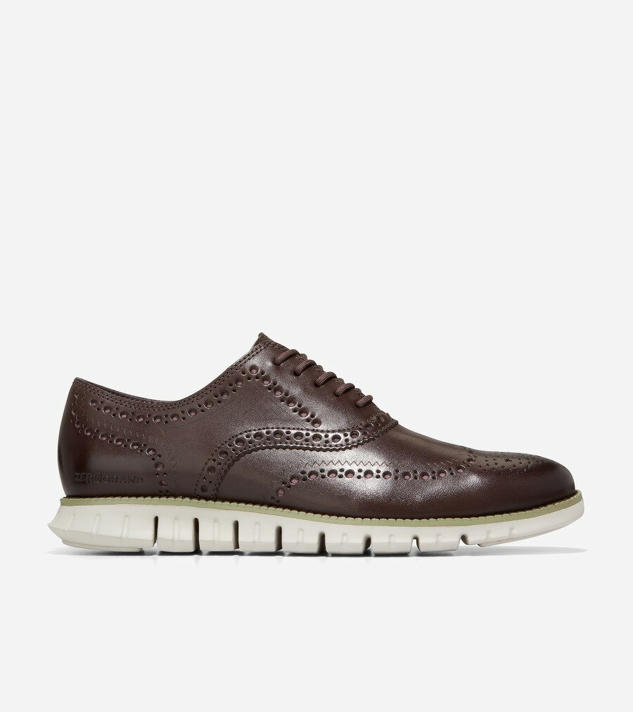 コールハーン Colehaan メンズ シューズ オックスフォード ゼログランド ウィングチップ オックスフォード mens C37341 CH ダークチョコレート/ ゴールドフュージョン